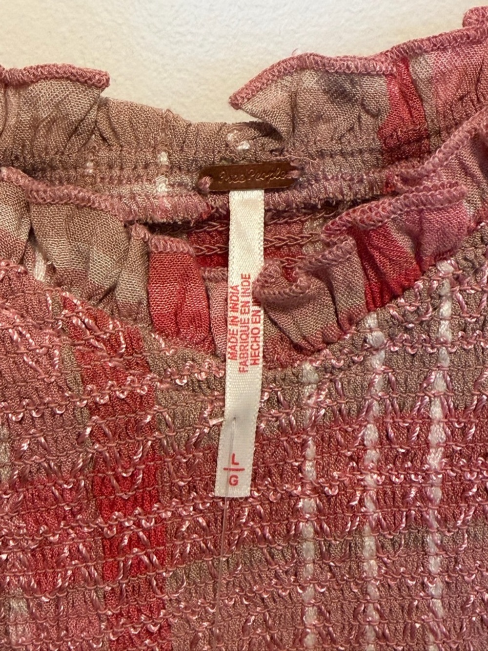 Free People Maxi Dress NWT plaid size LARGE long dress - Picture 9 of 15